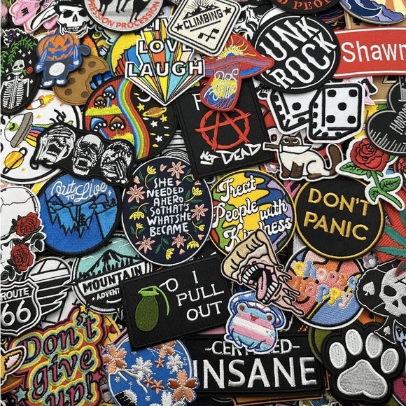 200PC-Mixed Wholesale Lot Iron On Patches-DIY‎ Crafts - Picture 3 of 6